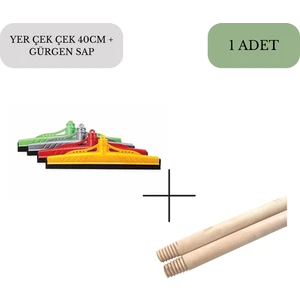 Lider Ambalaj Yer Çekçeği- Çek Pas 40 Cm+ Gürgen Sap 120CM