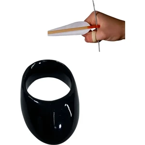 Polimer Zihgir Siyah – Başparmak Okçu Yüzüğü