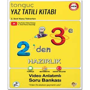 Tonguç Akademi 2'den 3'e Hazırlık Kitabı Tonguç Akademi