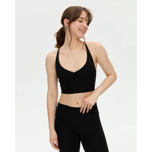 Ayma Active Si̇yah Ecovero Göğüs Pedli Büzgülü Askılı Büstiyer