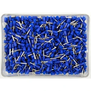 TE7508 ,2X0.75MM/MAVI 500-ADET Kablo Yüksük