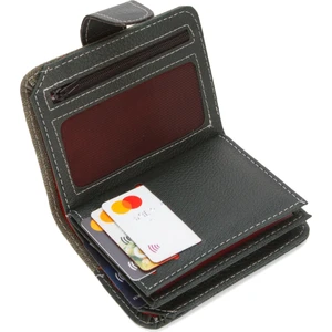 Kot Kumaş Bozuk ve Kağıt Para Kartlık ve Cüzdan NEWPOLO134 - Haki