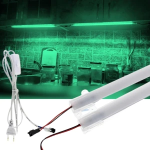 2 Adet 50 cm 220V Opak Çubuk Bar LED Yeşil Işık ve Butonlu Fiş SB-6553