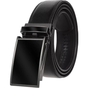 Otomatik Siyah Tokalı Deliksiz Klasik Erkek Kemeri