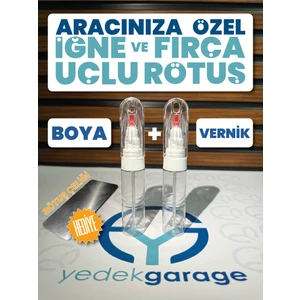 Peugeot 207 Exl + Vernik | Obsidyen Siyahı |rötuş Boyası Iğne ve Fırça Uçlu 25ML.