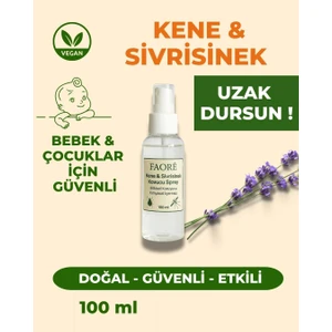 Doğal Sivrisinek ve Kene Kovucu Sprey 100 ml | Bebek ve Çocuklara Uygun Bitkisel Formül