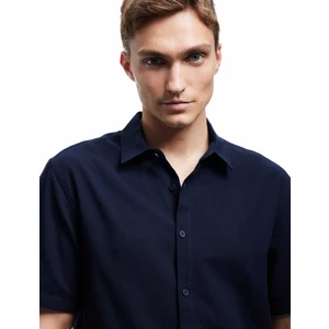 Kısa Kollu Pamuklu Regular Fit Klasik Gömlek