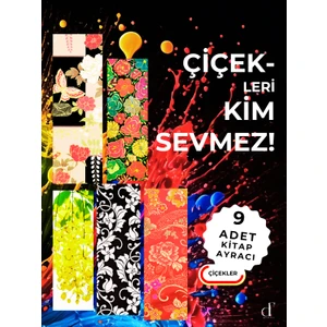 9'lu Kitap Ayracı Seti - Çiçekler