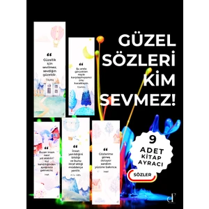 9'lu Kitap Ayracı Seti - Sözler