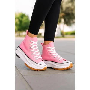 Kadın Genç Kız Çocuk Run Star Canvas Sneaker Spor Ayakkabı