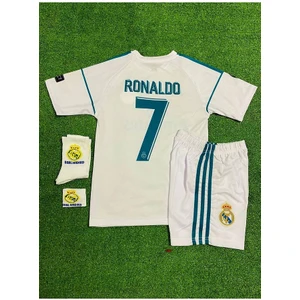 R.e.a.l M.a.d.r.i.d 2018 Kiev Cristiano Ronaldo Çocuk Forması 4'lü Set (Armalı)