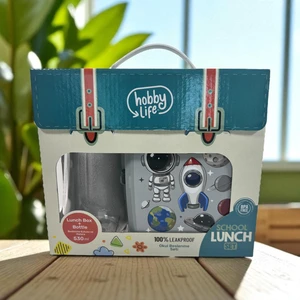 Okul Beslenme Seti: Su Matarası (530ML) ve Desenli Beslenme Kutusu (5PP En Güvenilir Plastik Sınıfı)