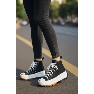 Kadın Genç Kız Çocuk Run Star Canvas Sneaker Spor Ayakkabı