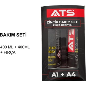 Ats Zincir Bakım Seti 400ML + 400ML + Fırça