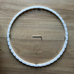 Petek Rattan 33 cm Çapında Çember Kalıp (44 Çubuk)– Bambu Sepet Örme Sabitleyici Tepsi Kalıbı - Kağıt Çubuklara Uygun Değil