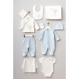 My Baby Kumsal % 100 Coton 10 Lu Hastane Çıkışı Yeni sarılan Ayıcık Desenli 10099