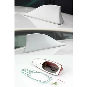 Fiat Linea Uyumlu Oto Balık Sırtı Anten Elektrikli Köpekbalığı Balina Tavan Anteni Beyaz