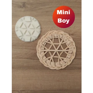 Petek Rattan Mini Boy Kalıp Kar – 6 cm Çaplı Bambu Şablon - 2 mm Bambu ile Kullanılır