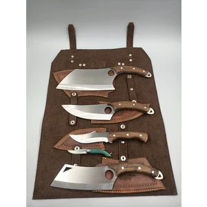 Yatagan Çantalı Kök Ceviz Saplı 4lü Set