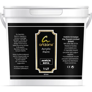 Akrilik Boya 1000ML - Siyah (Ys)