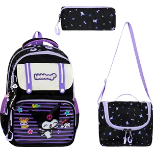 Kawaii Kore Model Lüks Kız Çocuk Ortopedik İlkokul Sırt Çantası Folyolu Beslenme + Kalemlik