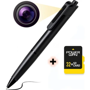 W29 Tükenmez Kalem Şeklinde Video Kamera + 32GB Hafıza Kartı I Tek Şarj ile 75 Dakika Kayıt