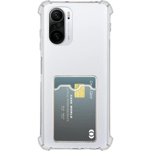 Caseworld Xiaomi Poco F3 Kapak ile Uyumlu Kamera Korumalı Kartlıklı Darbe Emici Özellikli Şeffaf Silikon Kılıf