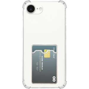 Caseworld Apple iPhone 16E Kapak ile Uyumlu Kamera Korumalı Kartlıklı Darbe Emici Özellikli Şeffaf Silikon Kılıf