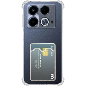 Caseworld Infinix Note 40 Kapak ile Uyumlu Kamera Korumalı Kartlıklı Darbe Emici Özellikli Şeffaf Silikon Kılıf