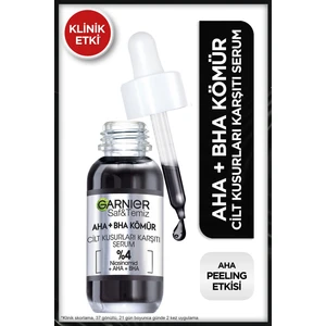 Aha Bha Cilt Kusurları Karşıtı Siyah Serum %4 [niasinamid Peeling Etkili Aha Bha] 30ml
