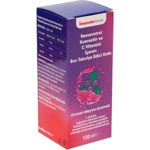 Imuneks Farma Resveratrol Kuersetin ve C Vitamini İçeren Sıvı Takviye Edici Gıda 150 ml
