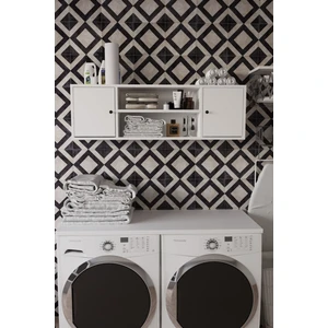 Loya 120 cm Banyo Dolabı Üst Modülü Beyaz