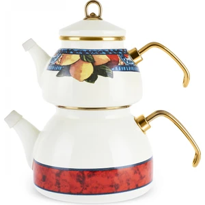 Amalfi Emaye Çaydanlık Takımı