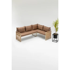 Mina Köşe Takımı Kahve-Kahve (Balkon-Bahçe-Mutfak)