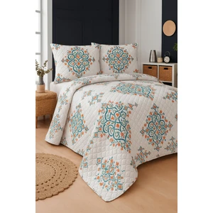 Canary Tek Kişilik Kapitone Dolgulu Pike 4 Mevsim Baklava Dsn |yastık Kılıfı Hediye| 160X230CM