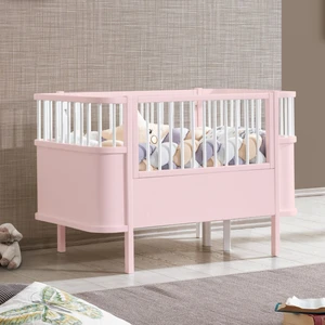 Mdf Beşik, 90X130 Trend Büyüyen Beşik, Trend 90X190 Karyola,  Pembe