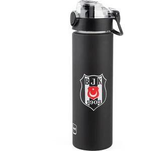 Tritan Logo Baskılı Matara 630 ml Mat Siyah (25387)