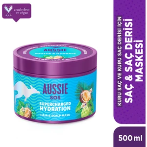 Sos Supercharged Hydration Saç & Saç Derisi Maskesi 500 Ml, Kuru Saç ve Kuru Saç Derisi Için