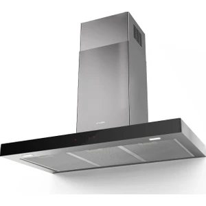 Faber Smart X/v A90 Paslanmaz Çelik/siyah Cam Stilo Glass Smart Duvar Tipi Davlumbaz