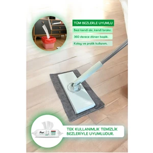 Vergina Akıllı Mop Paleti Kullan At Bez Uyumlu Mop Bezi Otomatik Yüzey Temizlik Mop Seti