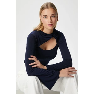 Kadın Roof Lacivert Sandy Bluz