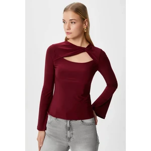 Kadın Roof Bordo Sandy Bluz