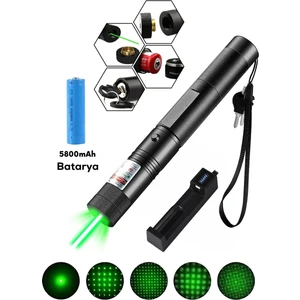 OR-303 Turbo x Yeşil Şarjlı Lazer Pil Anahtar - Uzun Menzilli, Güçlü ve Çoklu Işık Efektli Er