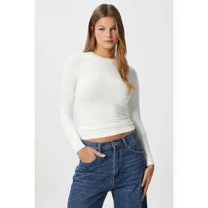 Kadın Main Lux Touch Yumuşak Doku Ekru Bluz