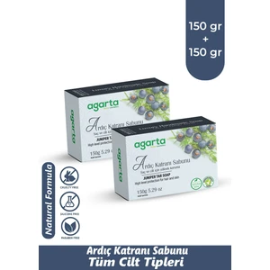 El Yapımı Doğal Ardıç Katranı Sabunu 150 gr x 2 Adet