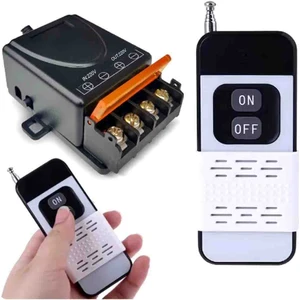Garaj Kapısı 1000 Metre Alıcılı Uzaktan Kumanda ve Röle Alıcısı 433 Mhz Radyo Frekanslı 220V 30A Aydınlatma Sistemleri, Su Pompası, Ev Aletleri, Çiftlik Sulama ve Elektrik Ekipmanları için