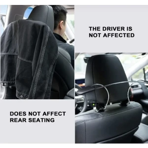 Oto Araç Koltuk Arkası Araba Koltuk Elbise Askısı Metal Krom Askı