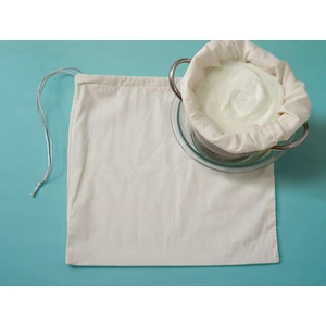 2 Adet Yoğurt Peynir Süt Süzme Torbası Meyve Süzme Bezi %100 Pamuk Yıkanabilir 30x30 cm