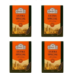 Ahmad Tea Extra Special Earl Grey 500 gr x 4 | Bergamot Aromalı Siyah Çay
