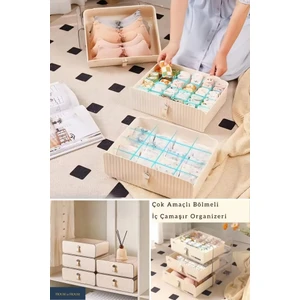 Çok Amaçlı Iç Çamaşırı Çorap Bebek Kıyafeti Düzenleyici Organizer 3 Lü